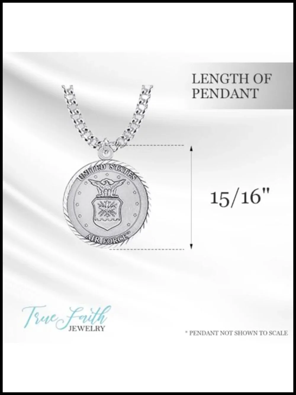 Sterling Silver St Michael Archangel Military Pendant Necklace